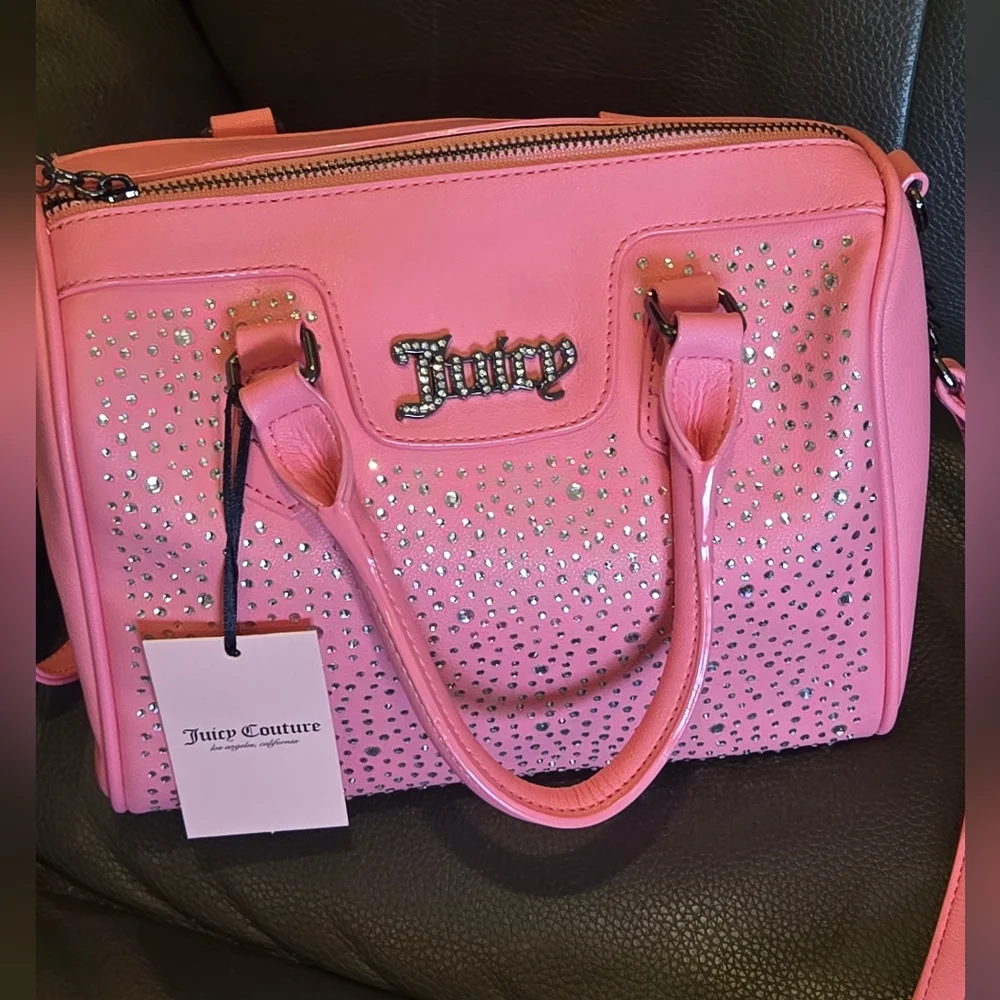 Juicy Couture hot Pink Dazzle Satchel